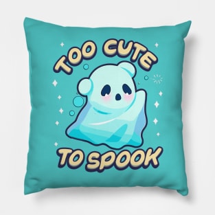 Too Cute To Spook Little Halloween Panda Ghost Pillow