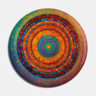 Whispers of the Universe: Unveiling the Cosmic Secrets of Mandala Artwork Pin