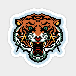 tiger lightning Magnet