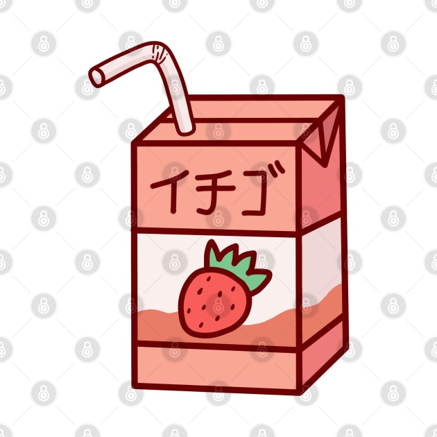 Strawberry Milk Box by ArtsyDecals