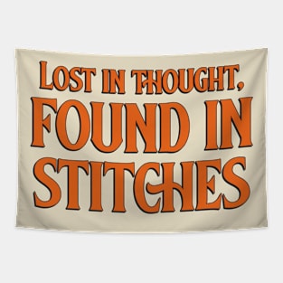 Lost in Thought, Found in Stitches Sewing Tapestry