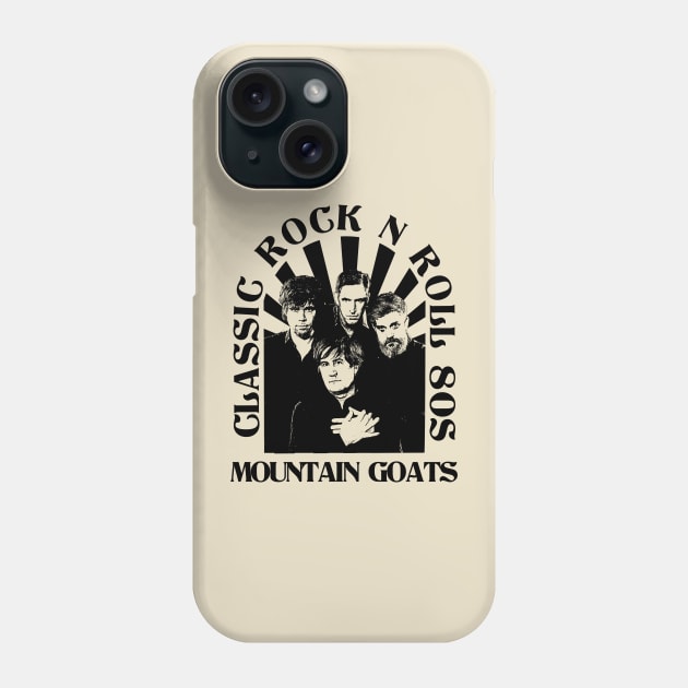 The Mountain Goats // Classic Rock N Roll 80s Phone Case by Electric Tone