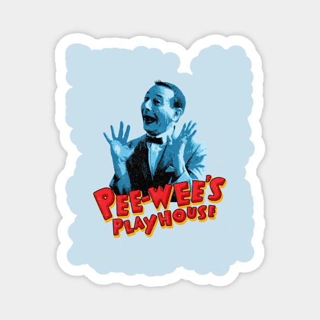 Pee Wee Herman Playhouse Light Blue Magnet by Yuki Bakrie