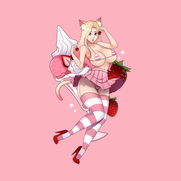 Strawberry Neko by DDxDD