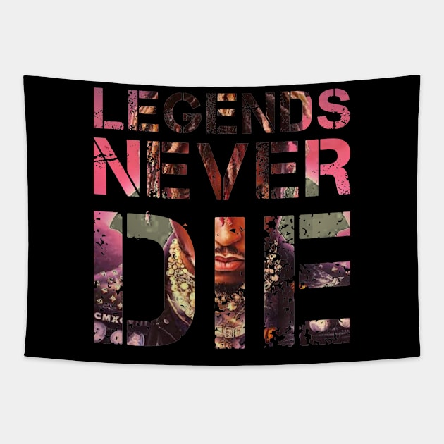 Legends never die t-shirt Tapestry by  Memosh Everything 