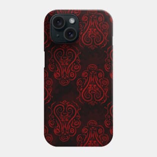 Red Dark Royal Ornament Pattern Phone Case