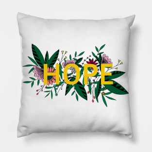 Hope flower design Pillow