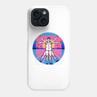 Running Vitruvian Man Phone Case