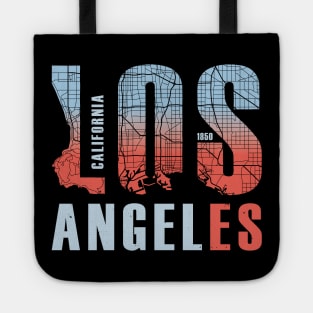 Los Andeles (LA) California city map typography-1850 Tote