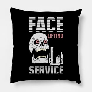 Face lifting service. Pillow