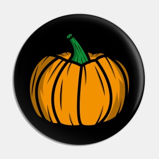 Pumpkin Vintage Illustration Pin