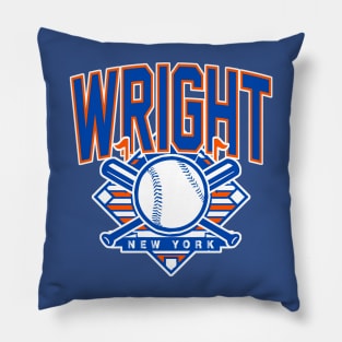 Vintage New York Baseball Wright Pillow