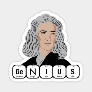 Isaac Newton Genius Magnet