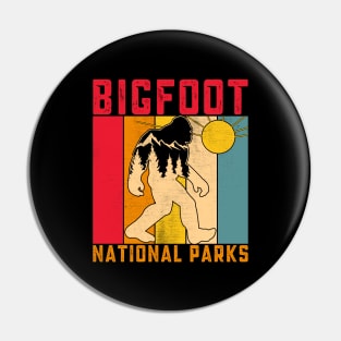 Bigfoot National Park Shirt - Cryptid Hiking Adventure Pin