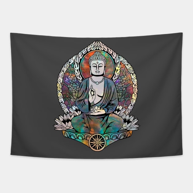 Cosmic Gautama Buddha Tapestry by GAz