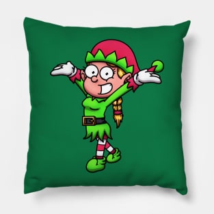 Christmas Elf Girl Pillow