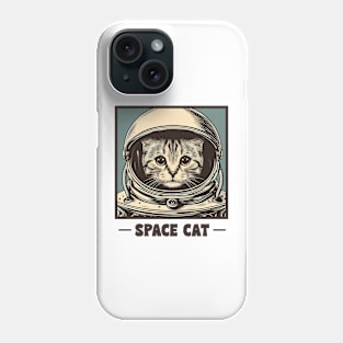 Vintage Cat Astronaut Phone Case