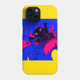 Flaming Neon Baron Draxum Phone Case