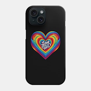 Celebrate the limitless power of love with our - Love Knows No Limits Phone Case