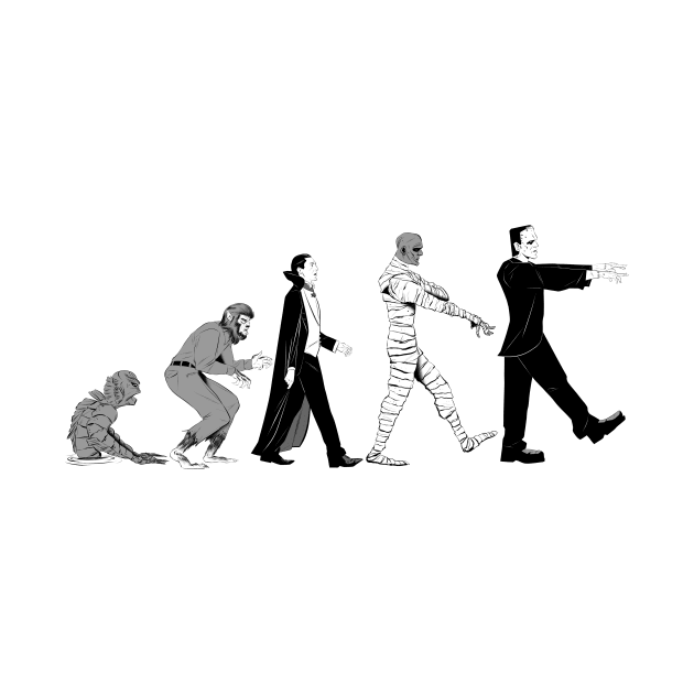 The Evolution Of Monsters by HeroInstitute