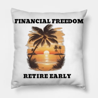 Financial Freedom Loading - Retire Early Pillow