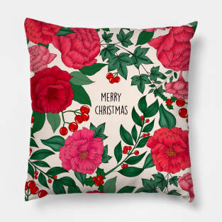 CHRISTMAS BLOOMS Pillow