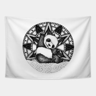 Panda Mandala Tapestry