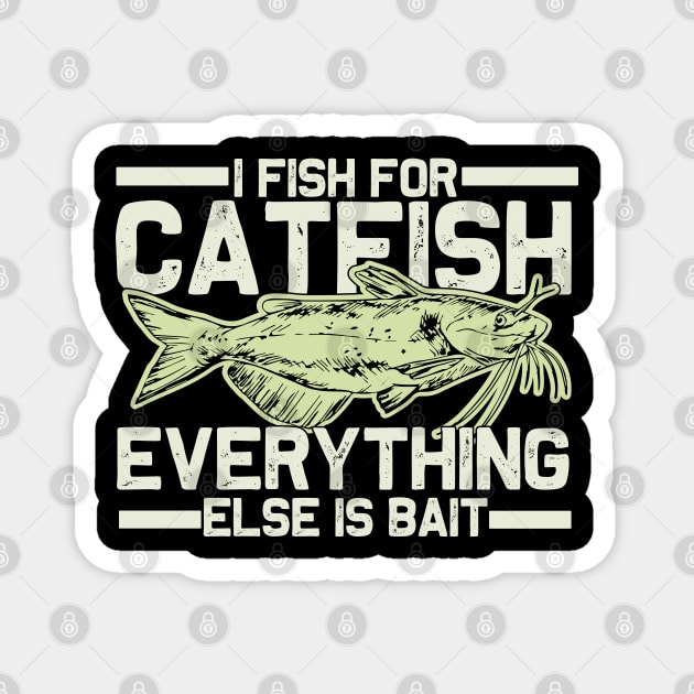 funny catfish Magnet by Be Cute 