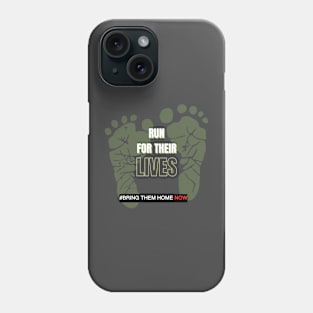 "Dynamic Pursuit: Run for Their Lives Tee #BringThemHomeNow #AIEvolution" Phone Case