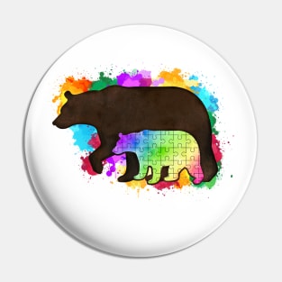 autism bear puzzle Pin