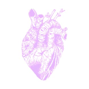 pen and ink heart drawing lavender transparent T-Shirt