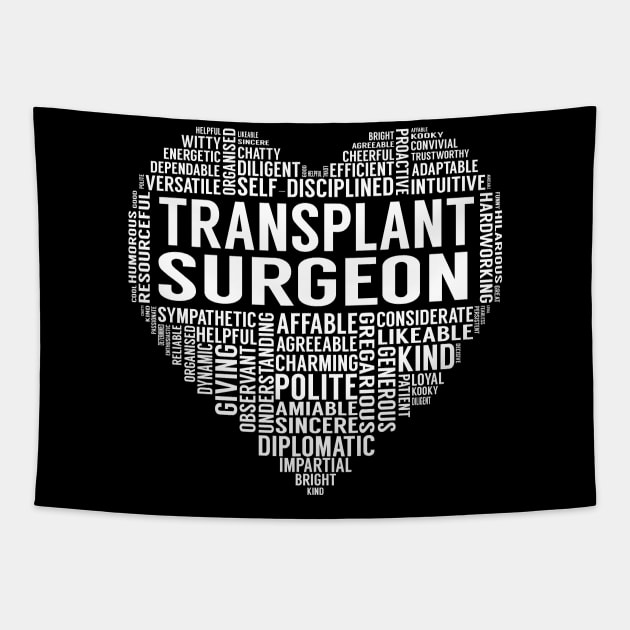 Transplant Surgeon Heart Tapestry by LotusTee