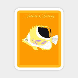 Saddleback Butterfly FISH Magnet