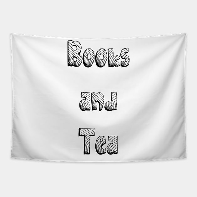 Books and tea Tapestry by PLMSMZ