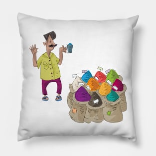 Spice Walla, Bollywood Tees, Desi Tees Pillow