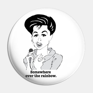 JUDY GARLAND FAN ART Pin