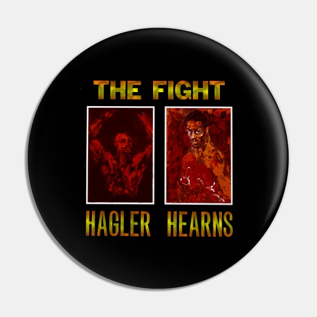 The Fight Hagler - Hearns Pin by The Fan-Tastic Podcast