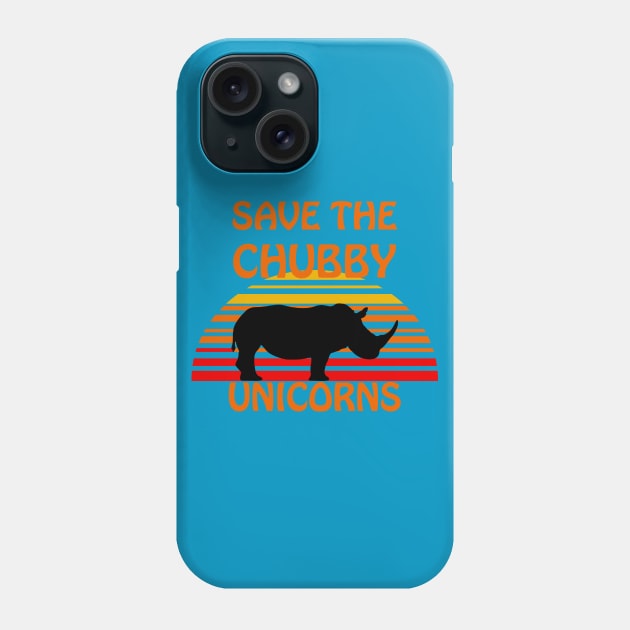 Save the Chubby Unicorns Phone Case by MikesTeez