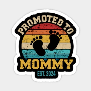 Promoted to mommy vintage retro for new mom Magnet