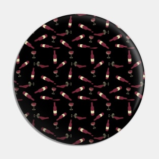 Red wine pattern Pin