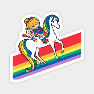 Rainbow Brite and Friends - Retro 80s Cartoon Design Magnet