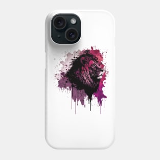 Cosmic Tie Dye Lion Drip Phone Case