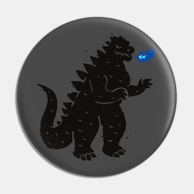 Godzilla Pin by Dog & Rooster