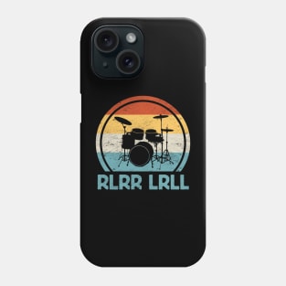 RLRR LRLL Drum Kit Silhouette Phone Case