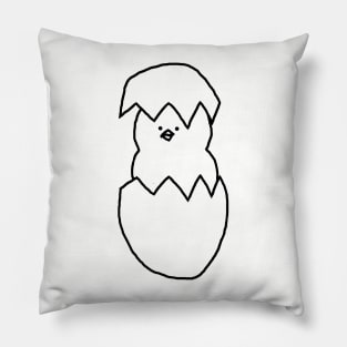 Spring Chicken Minimal Line Pillow