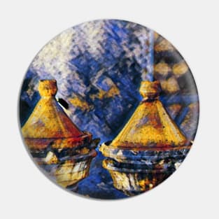 Moroccan Tagine Oil Painting Gift Pin