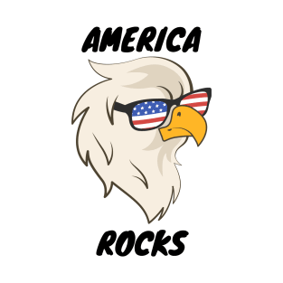 America Rocks Bald Eagle T-Shirt