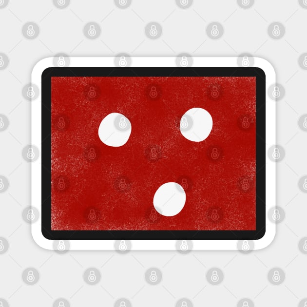 Red Polka Dot Magnet by anuvisculture