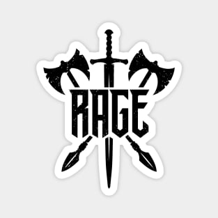 Barbarian Rage Weapons Vintage Magnet