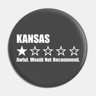 Kansas One Star Review Pin